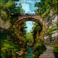 Natural Bridge of Virginia — ceramic art tile