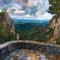 Pinnacles Overlook on Skyline — ceramic art tile