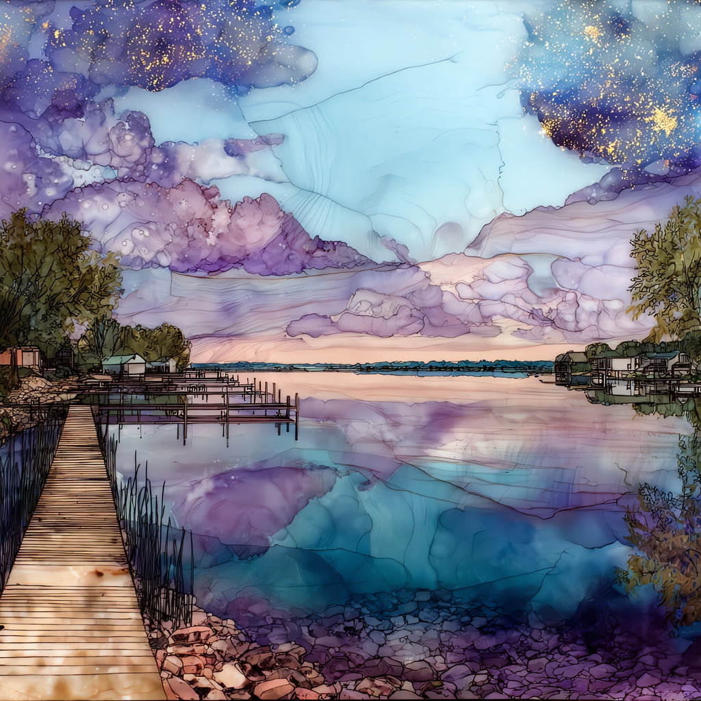 Father Hennepin State Park — ceramic art tile