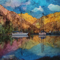 the Alpine Boat Basin under the — ceramic art tile