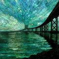 the Chesapeake Bay Bridge — ceramic art tile