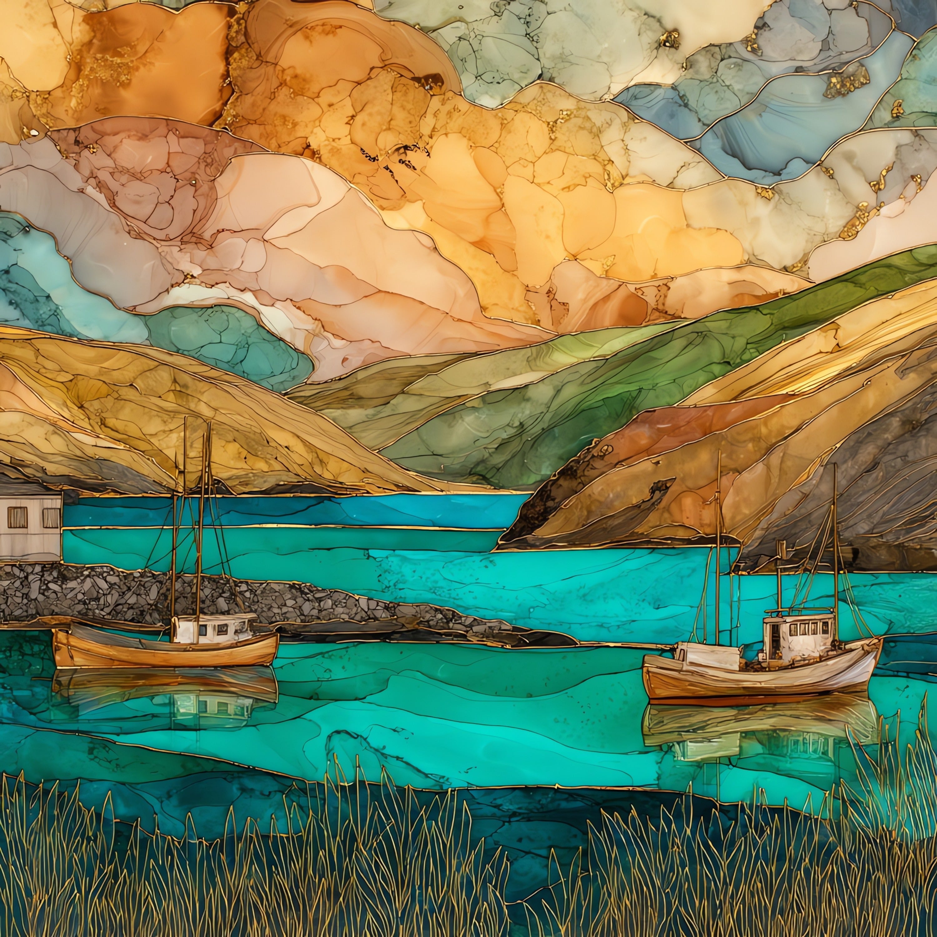 Bodega Bay — ceramic art tile