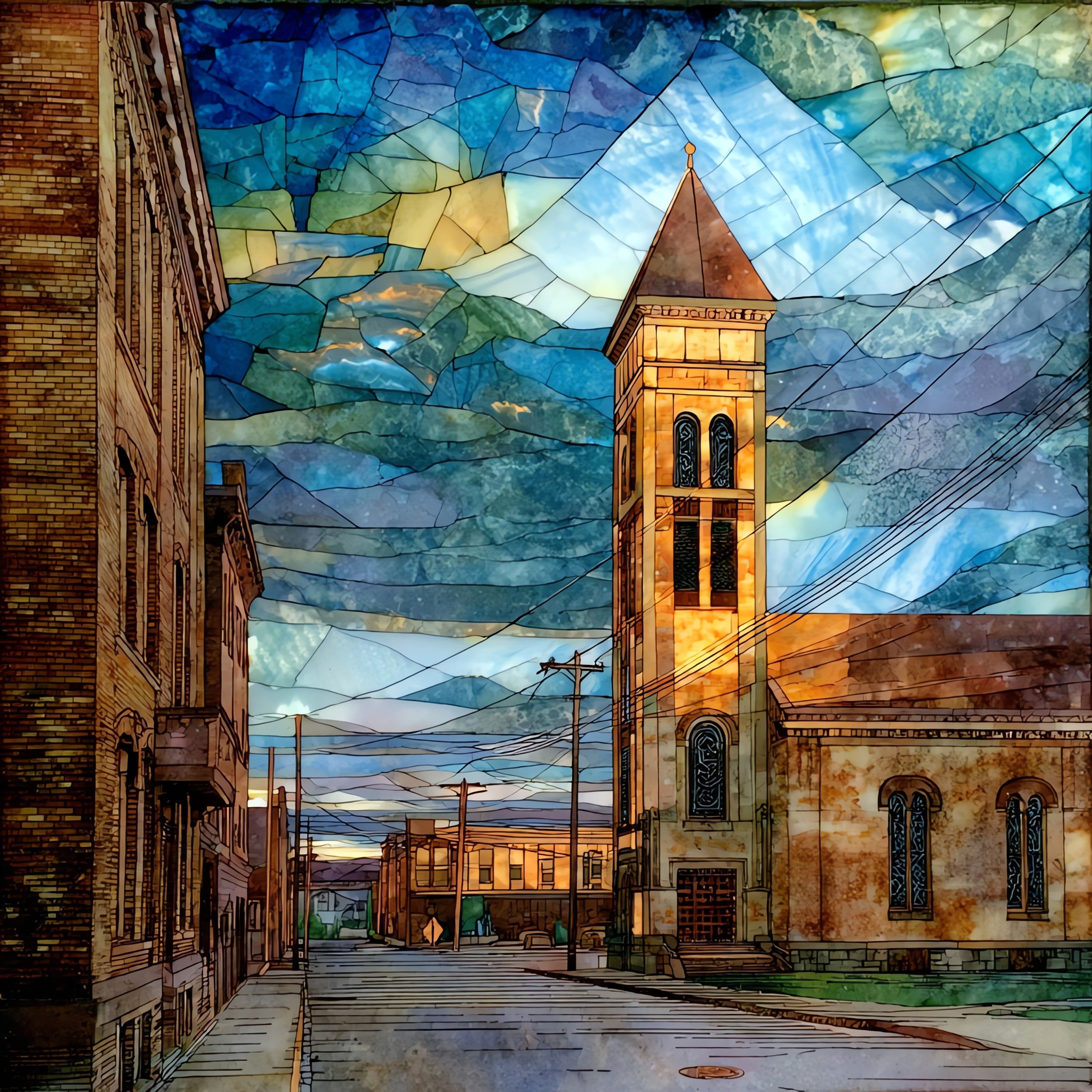 the Calumet Historic District — ceramic art tile