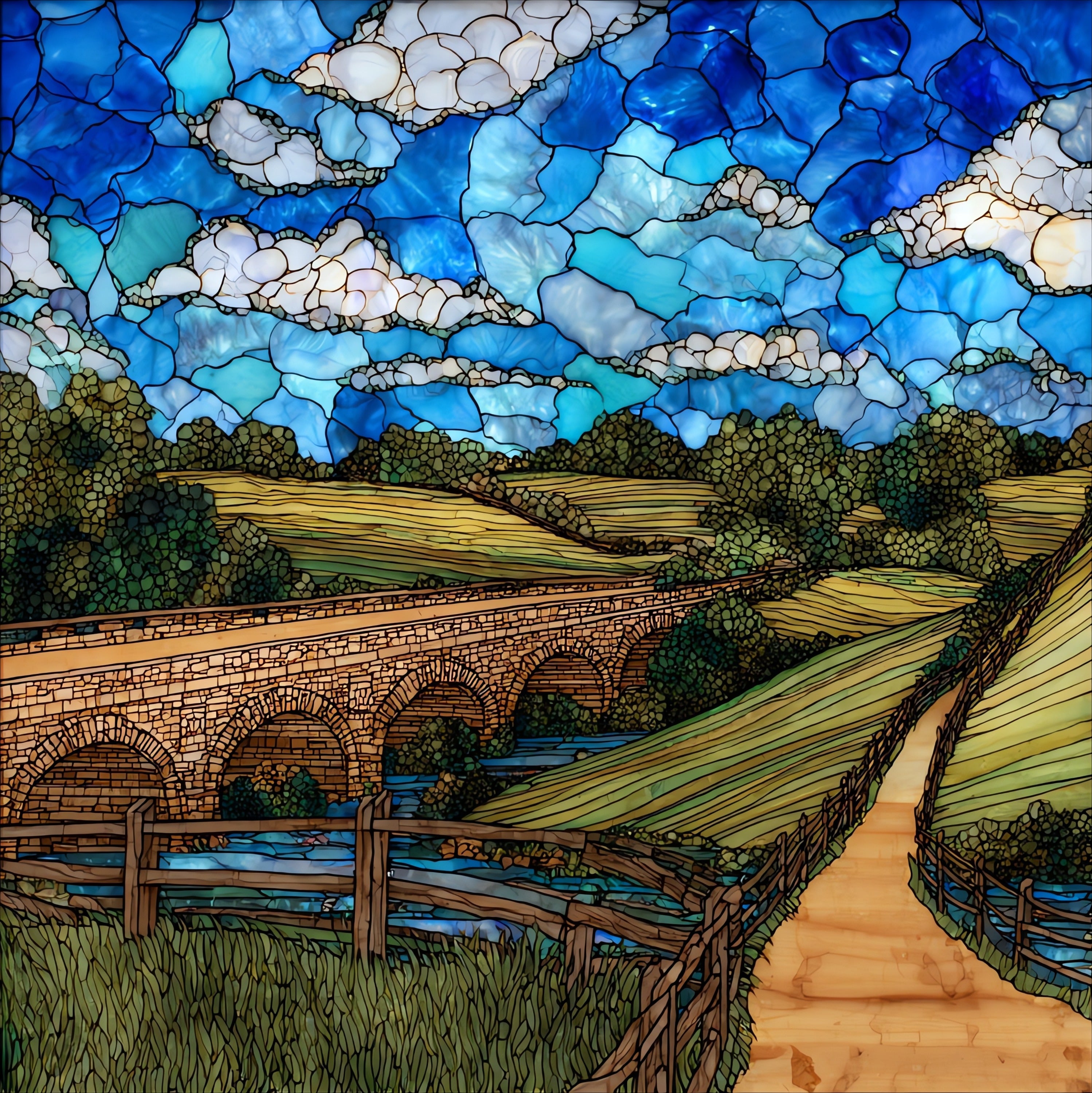 Manassas National Battlefield — ceramic art tile