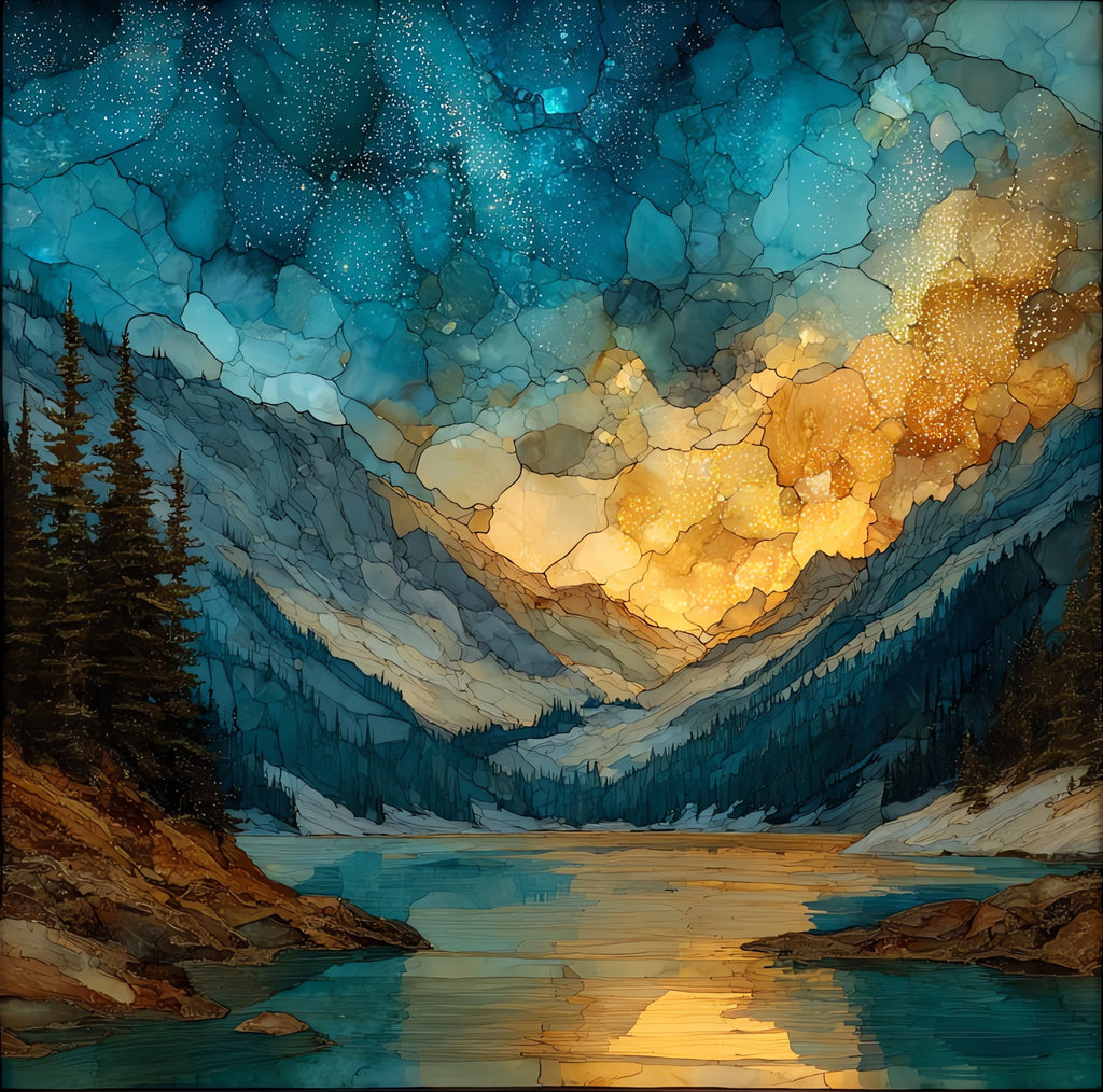 Bear Lake — ceramic art tile