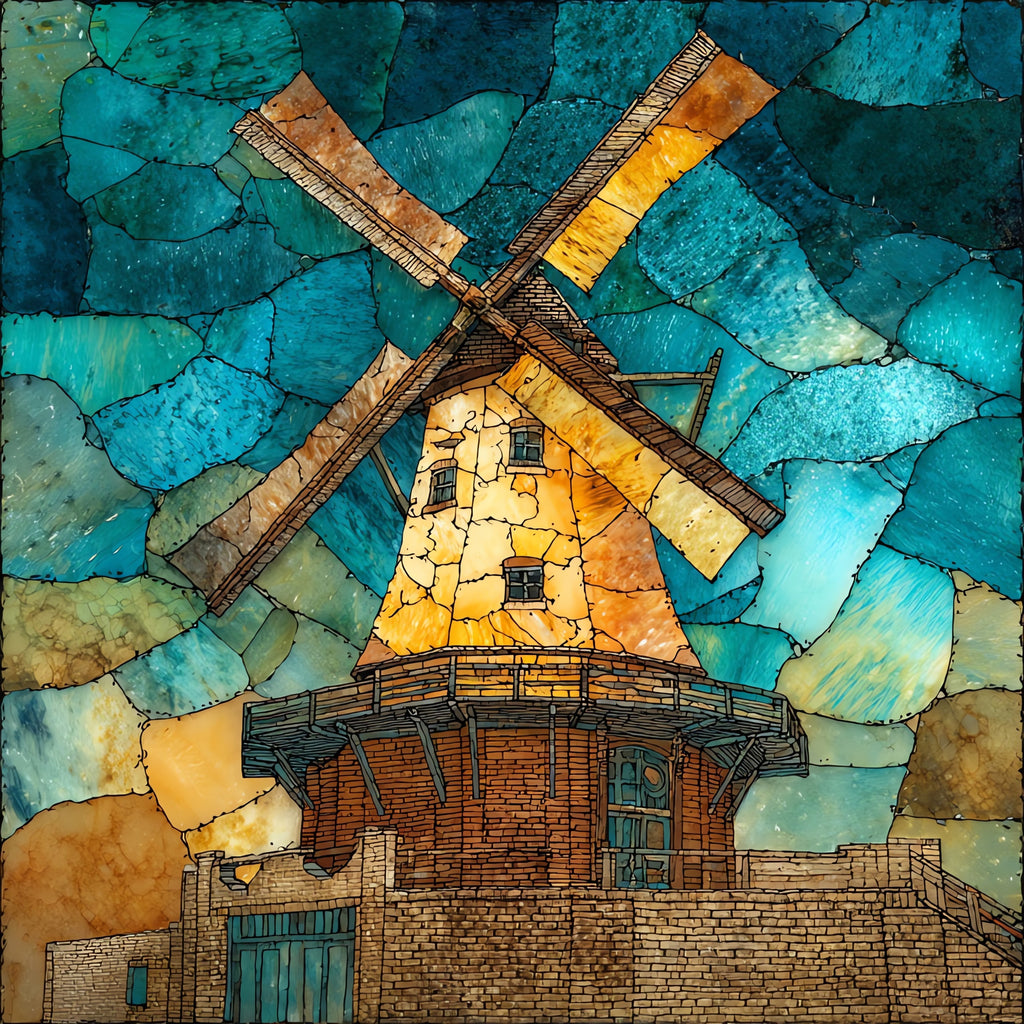 the Pella Vermeer Mill — ceramic art tile
