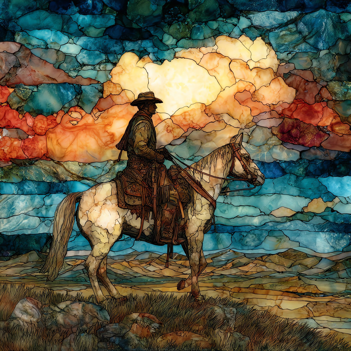 the National Cowboy and Western Heritage — ceramic art tile