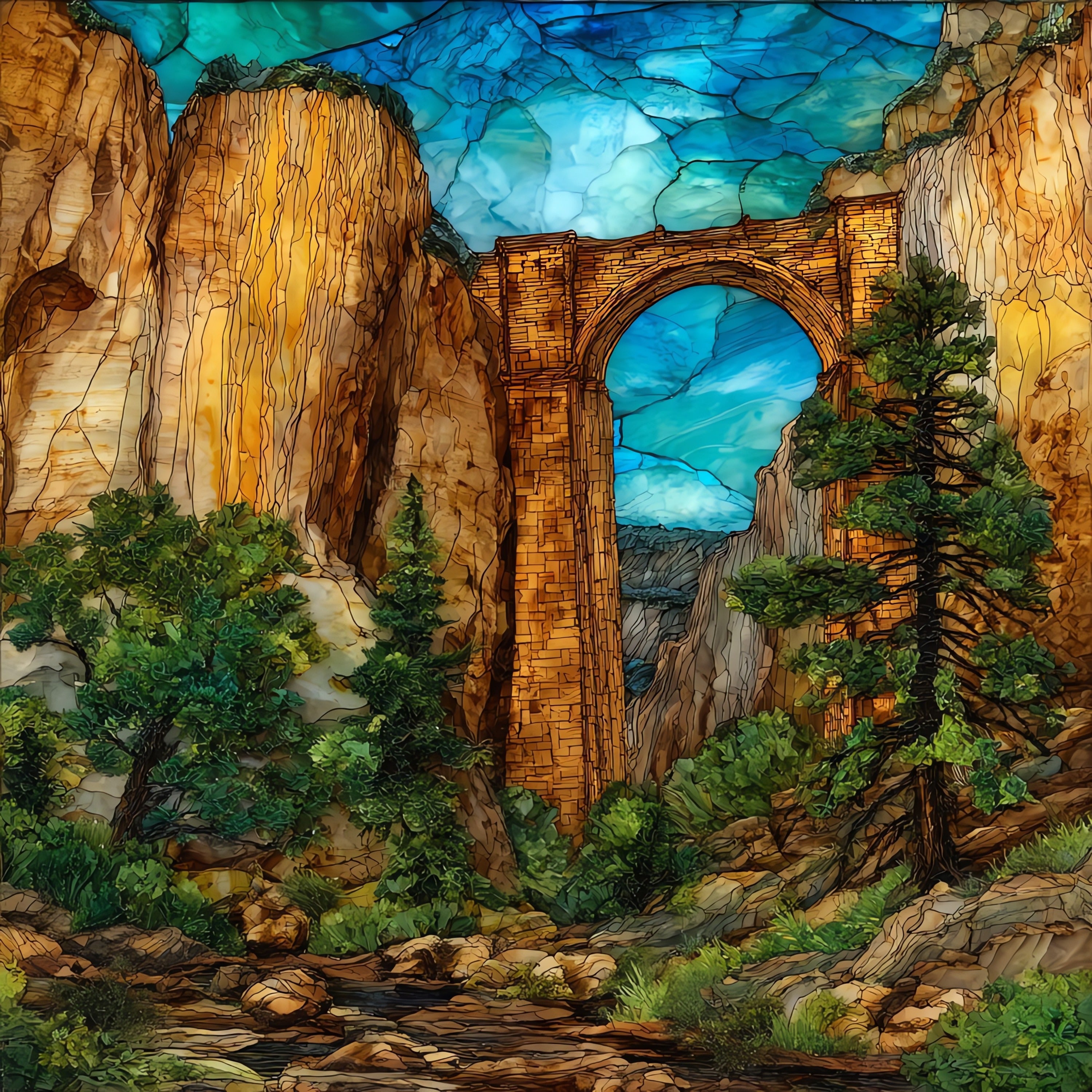 Lexington Arch — ceramic art tile