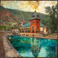 Glenwood Springs hot pool — ceramic art tile