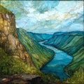 the Delaware Water Gap — ceramic art tile