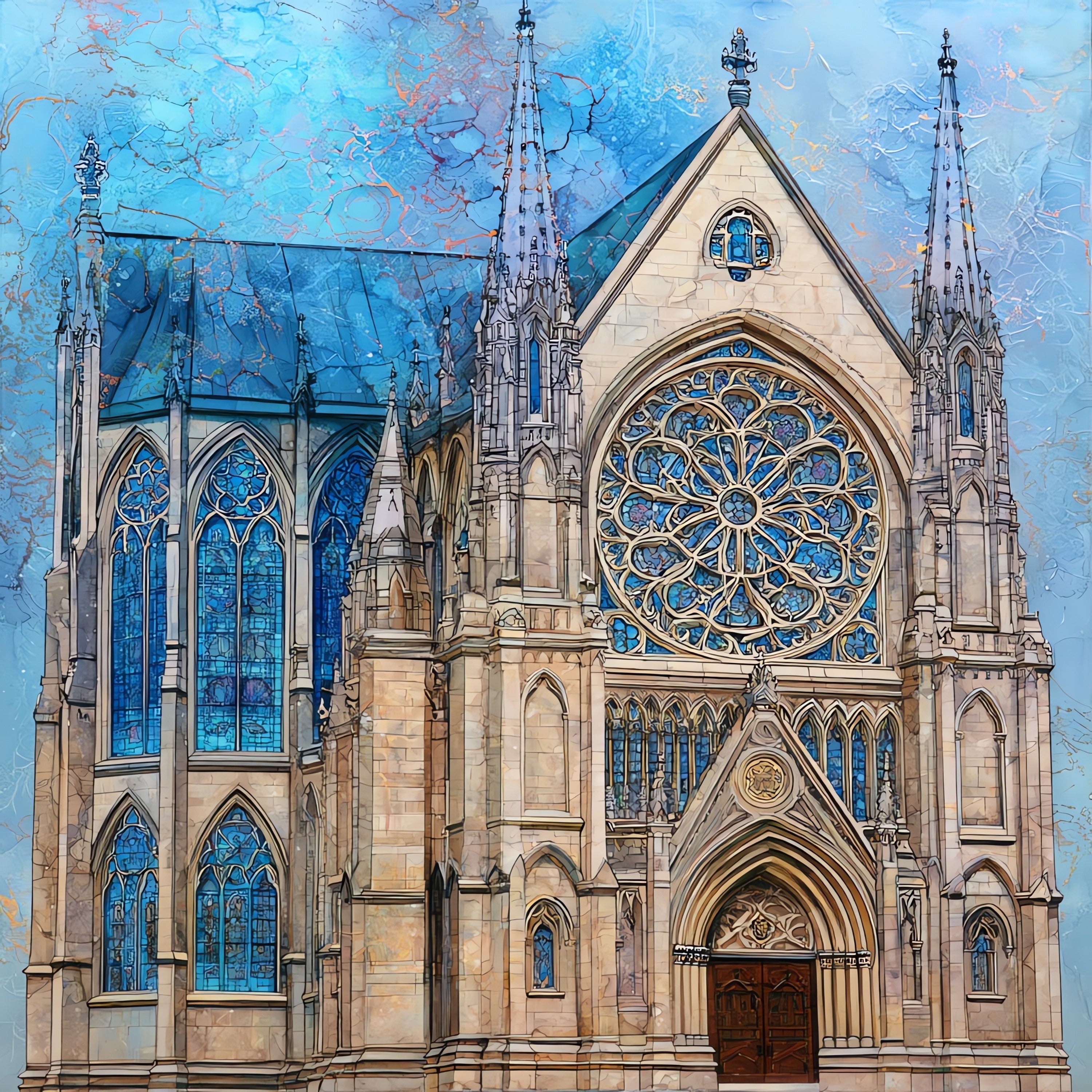 the Cathedral of the — ceramic art tile