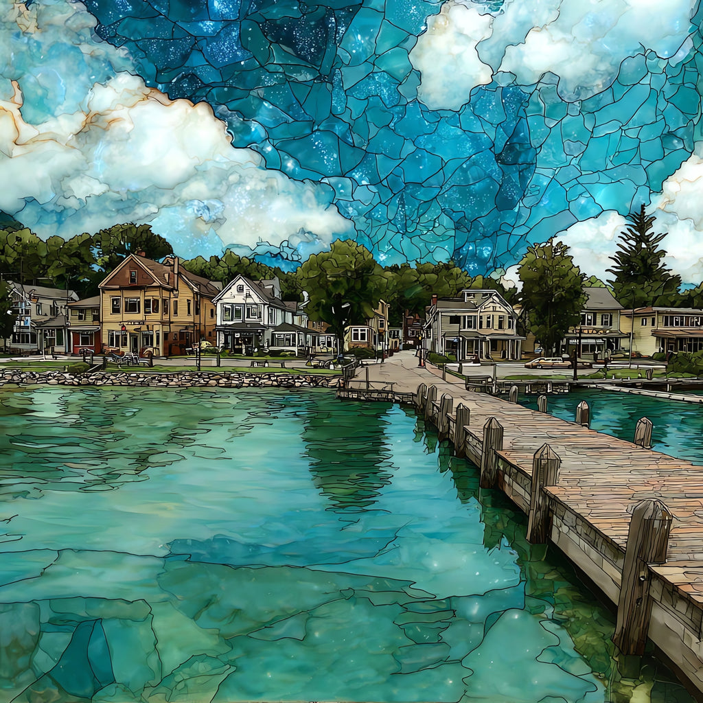 Skaneateles Lake — ceramic art tile