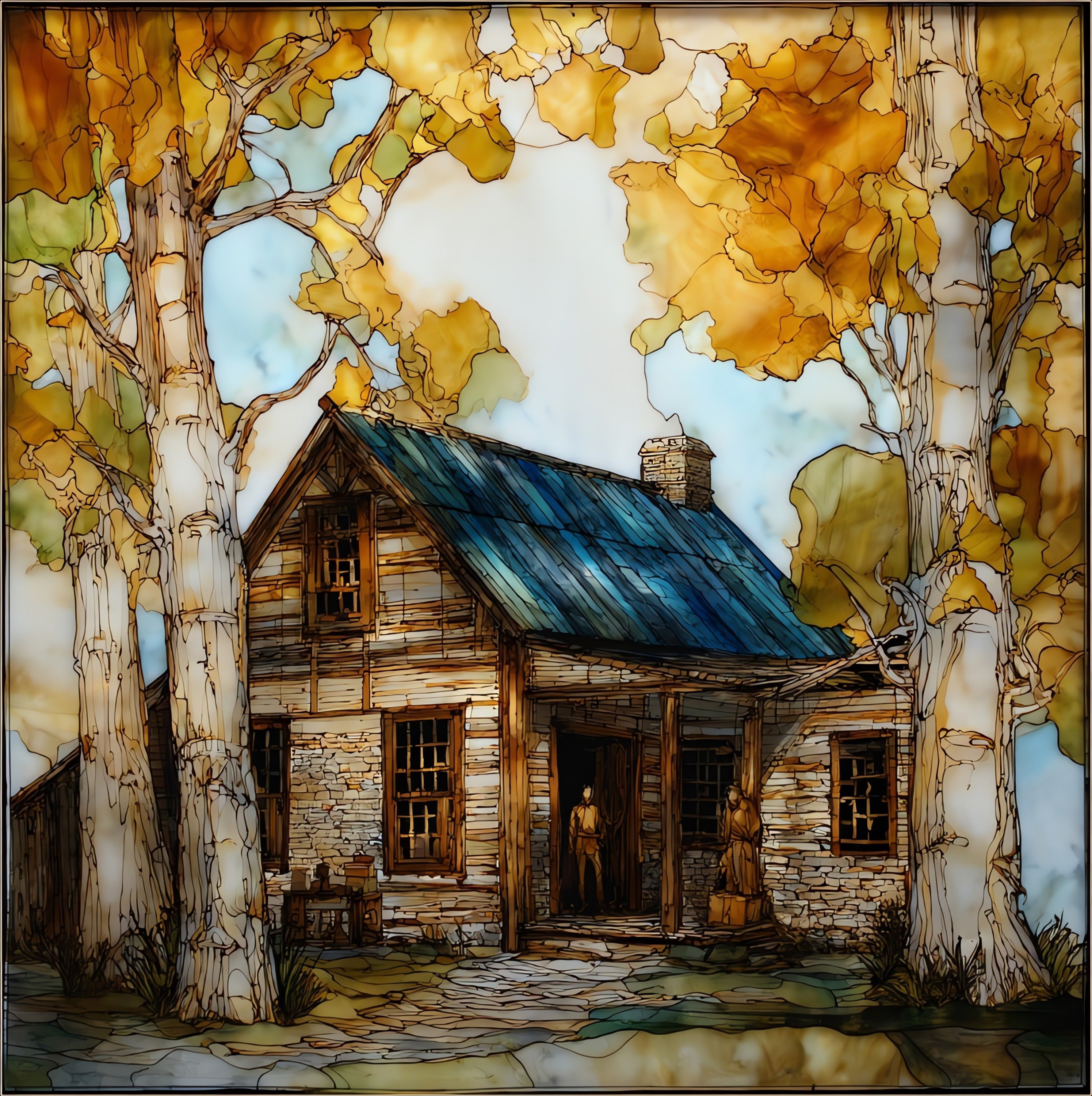 the Charlie Russell Studio — ceramic art tile
