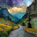 Going-to-the-Sun Road — ceramic art tile