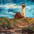 Point Judith Lighthouse — ceramic art tile