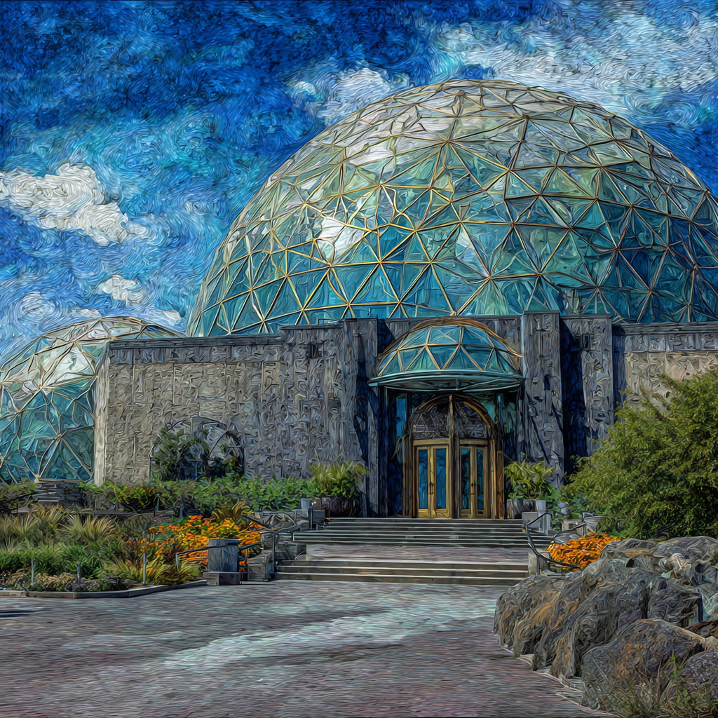 the Henry Doorly Zoo Desert Dome — ceramic art tile