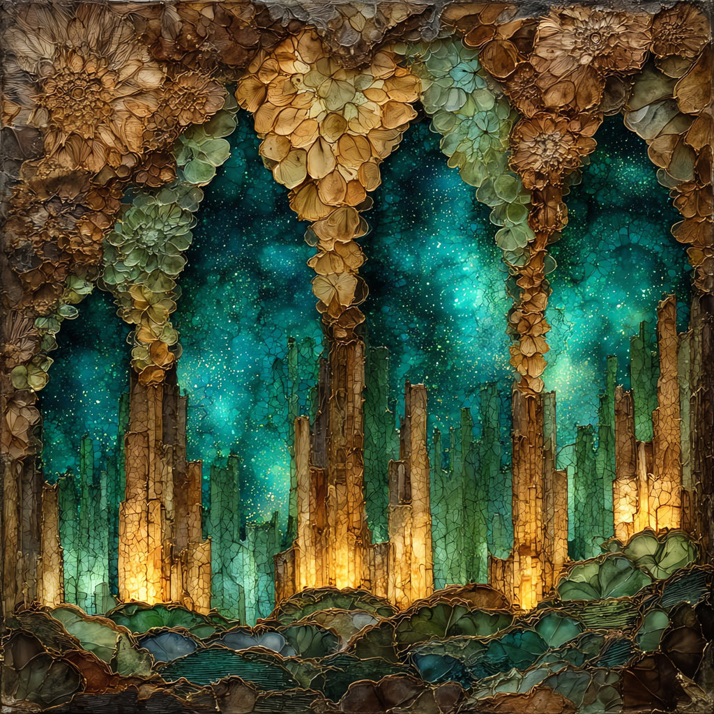 Crystal Grottoes Caverns — ceramic art tile