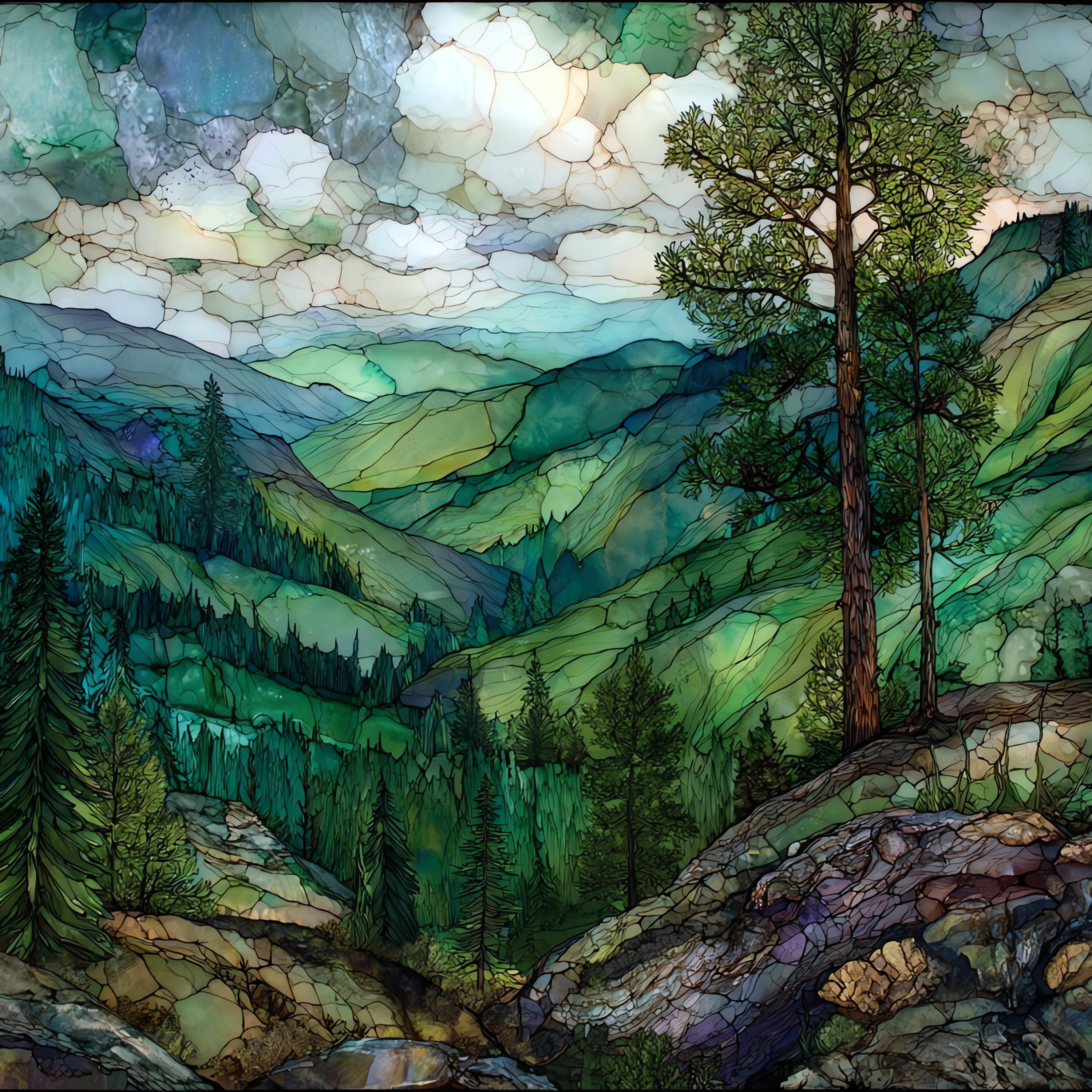 Soldier Creek Wilderness on — ceramic art tile