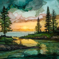 Presque Isle Park on the Lake — ceramic art tile