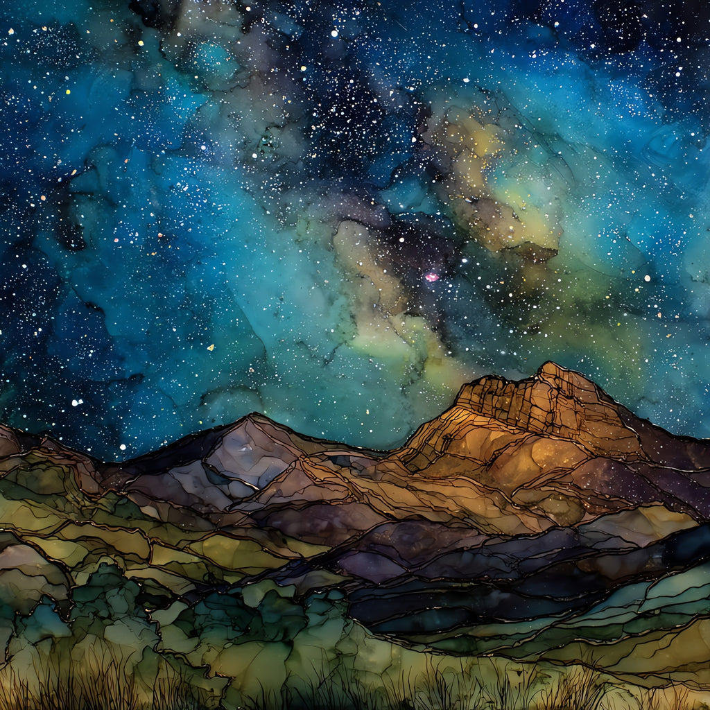 the Wichita Mountains — ceramic art tile