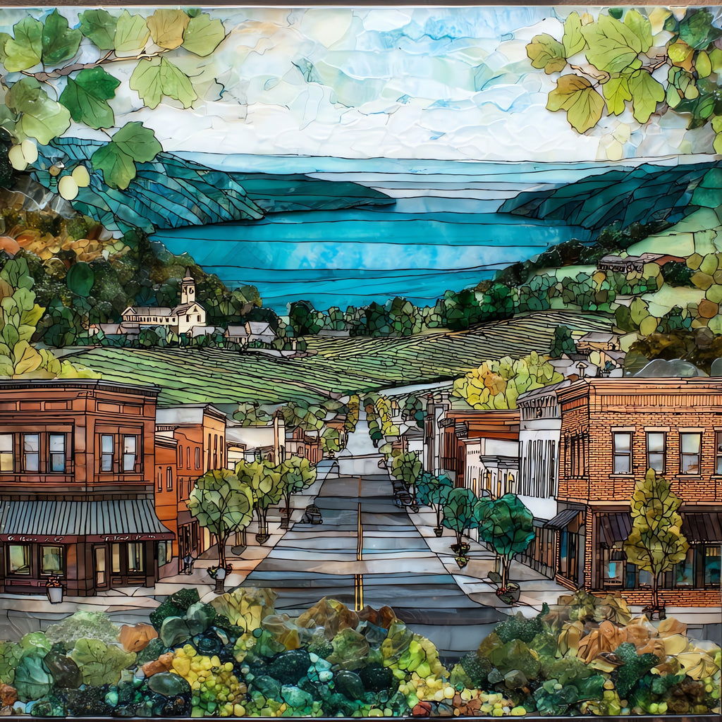 Hammondsport — ceramic art tile