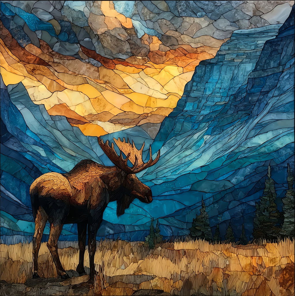 moose — ceramic art tile