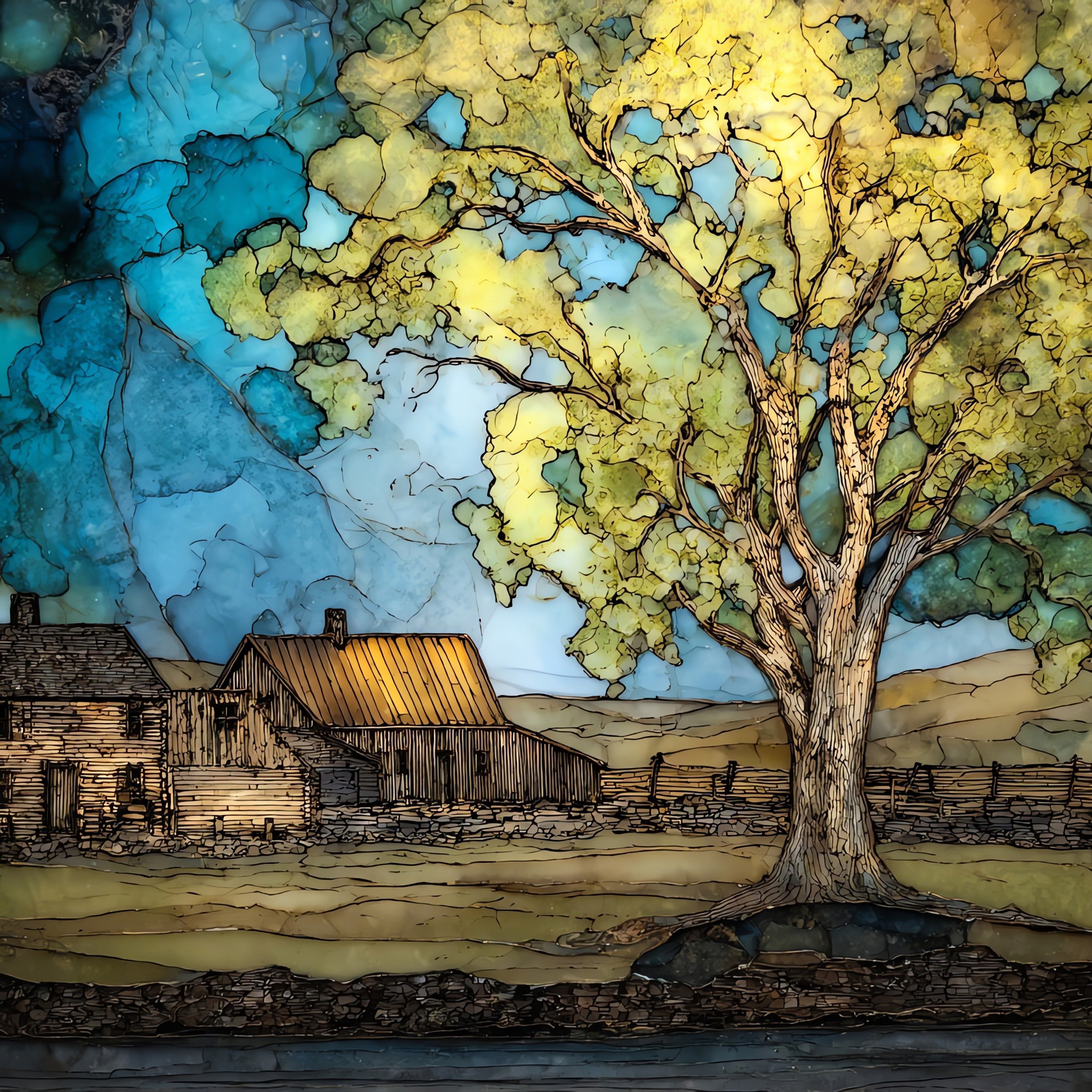 Fort Kearny State Historical — ceramic art tile