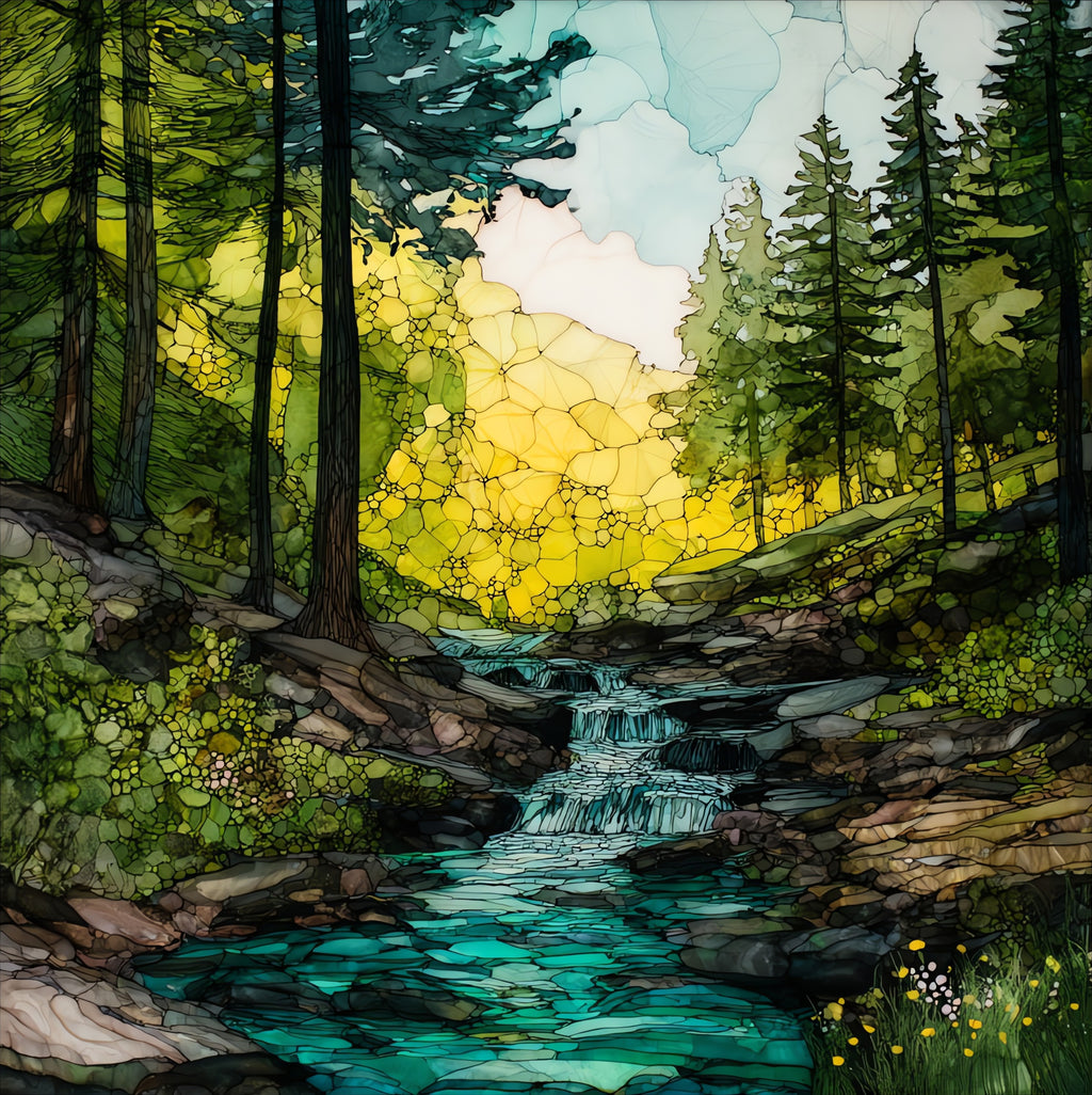 Mashamoquet Brook State Park — ceramic art tile