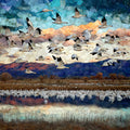 Snow geese — ceramic art tile