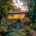 Imes Covered Bridge — ceramic art tile