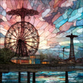 Coney Island — ceramic art tile