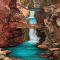 Saint Mary Falls dropping a ledge — ceramic art tile