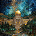 the New Jersey State House gold — ceramic art tile
