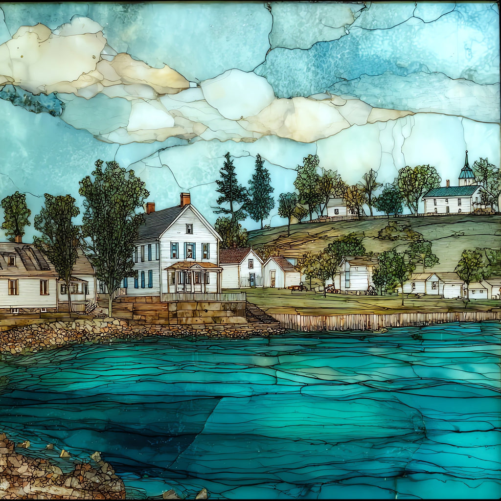 Sackets Harbor Battlefield on — ceramic art tile