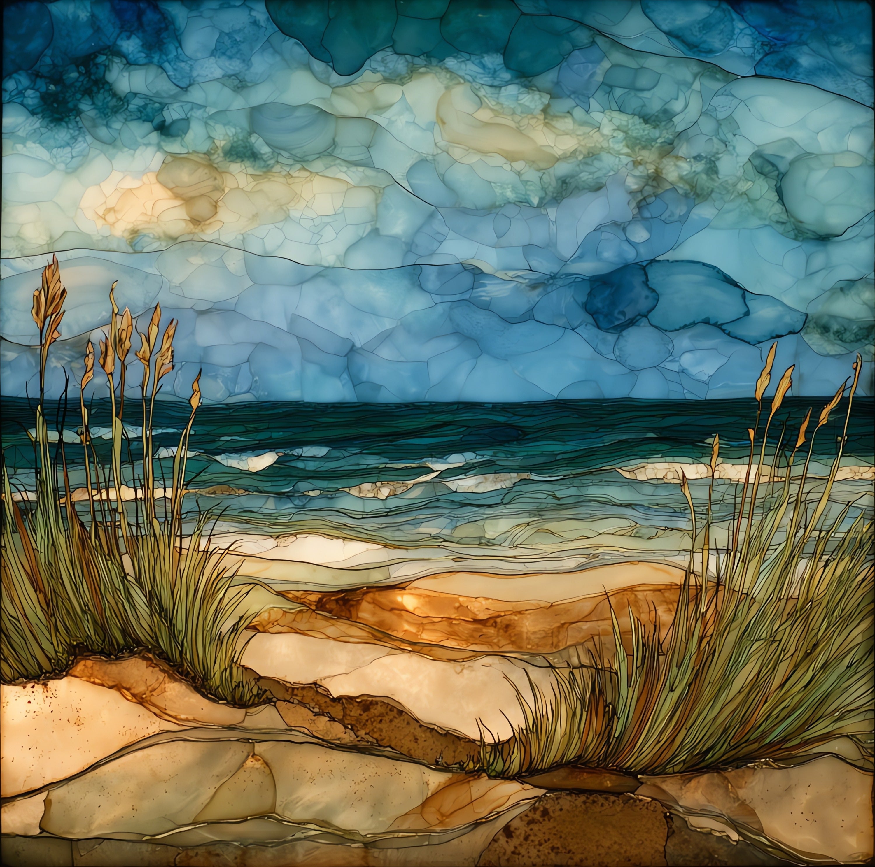 False Cape State Park — ceramic art tile