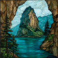 Beacon Rock — ceramic art tile