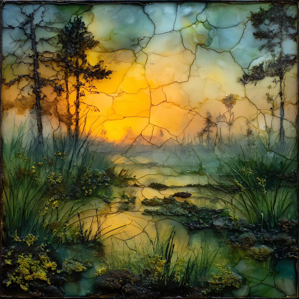 Seney National Wildlife Refuge — ceramic art tile