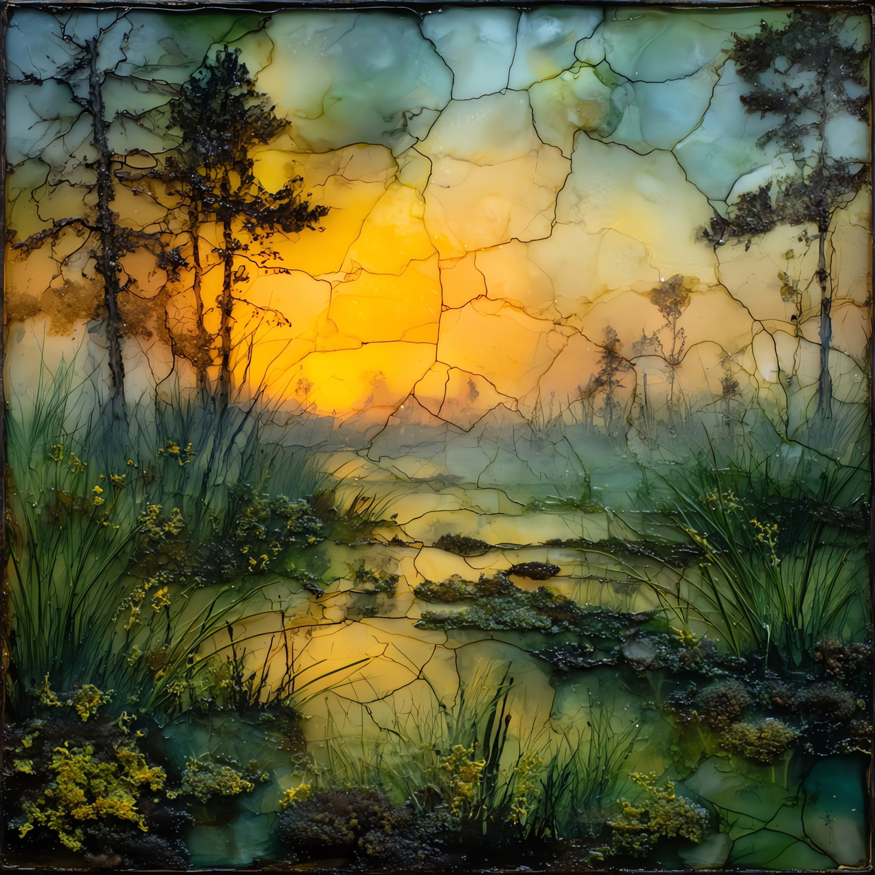 Seney National Wildlife Refuge — ceramic art tile