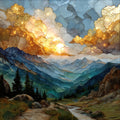 the Continental Divide in — ceramic art tile