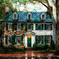 the Stonewall Jackson House — ceramic art tile