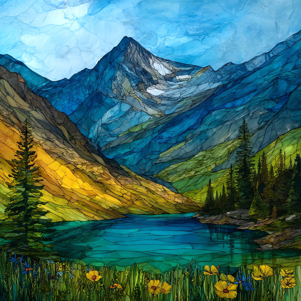 Capitol Peak knife-edge Elk Range — ceramic art tile