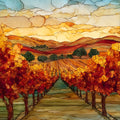 Napa Valley Vineyards — ceramic art tile