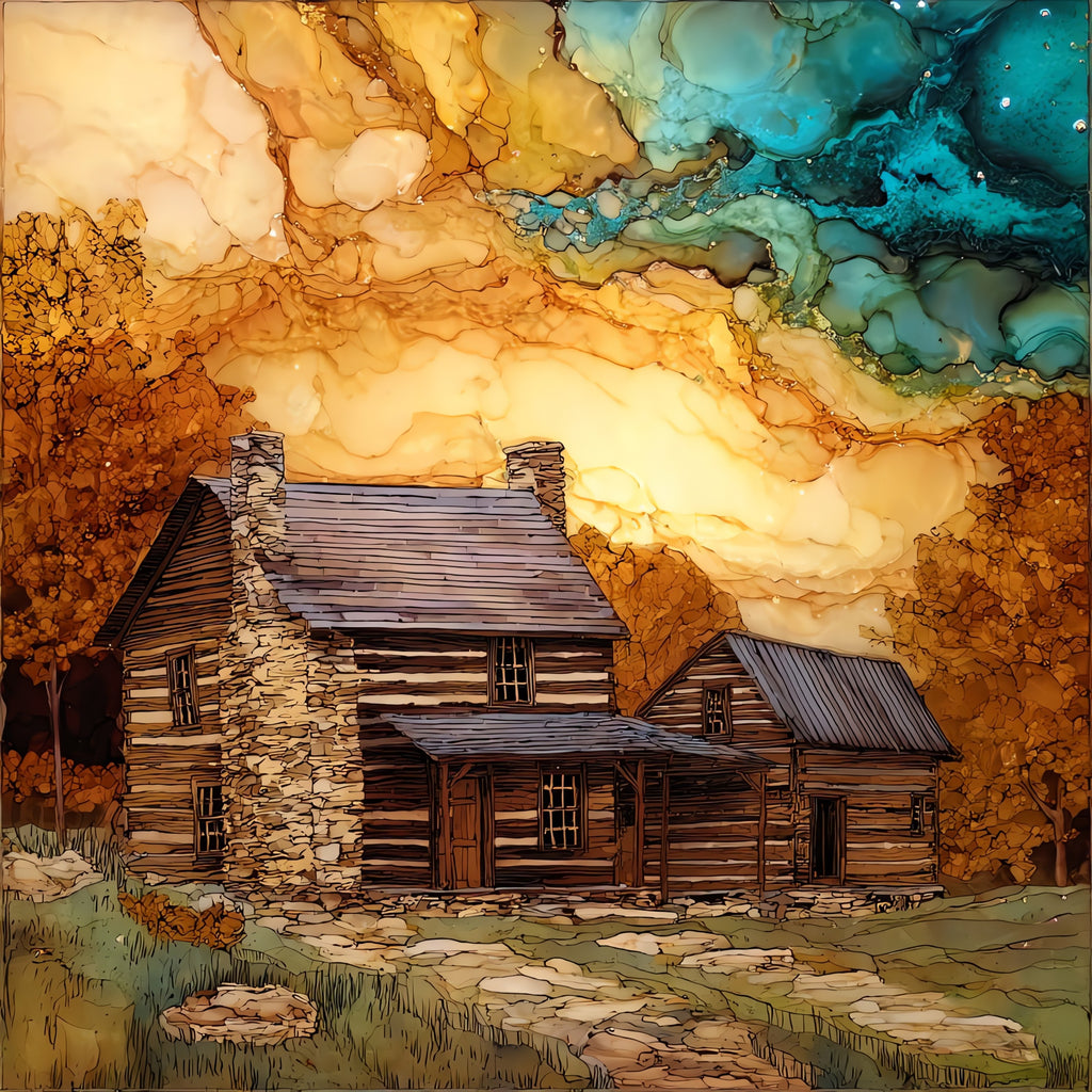 the Cyrus McCormick Farm — ceramic art tile