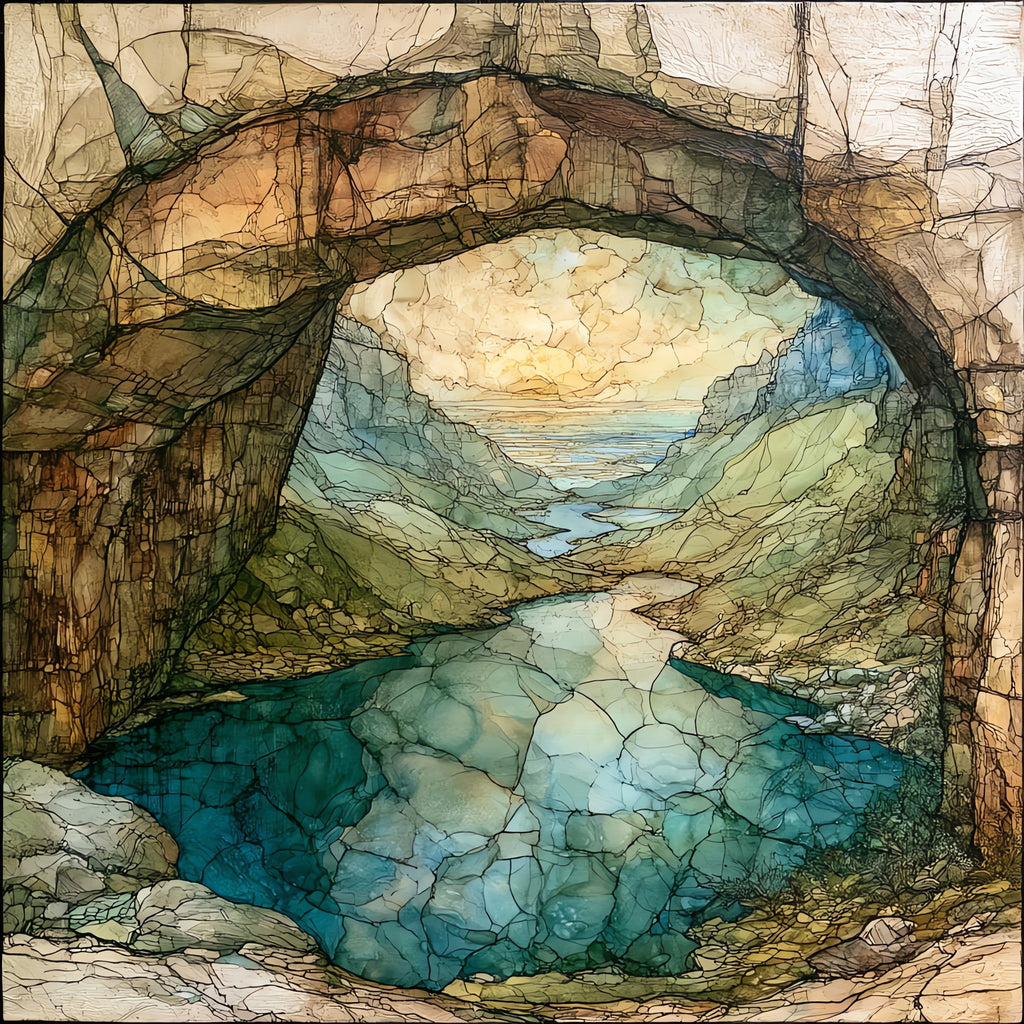 the view outward — ceramic art tile