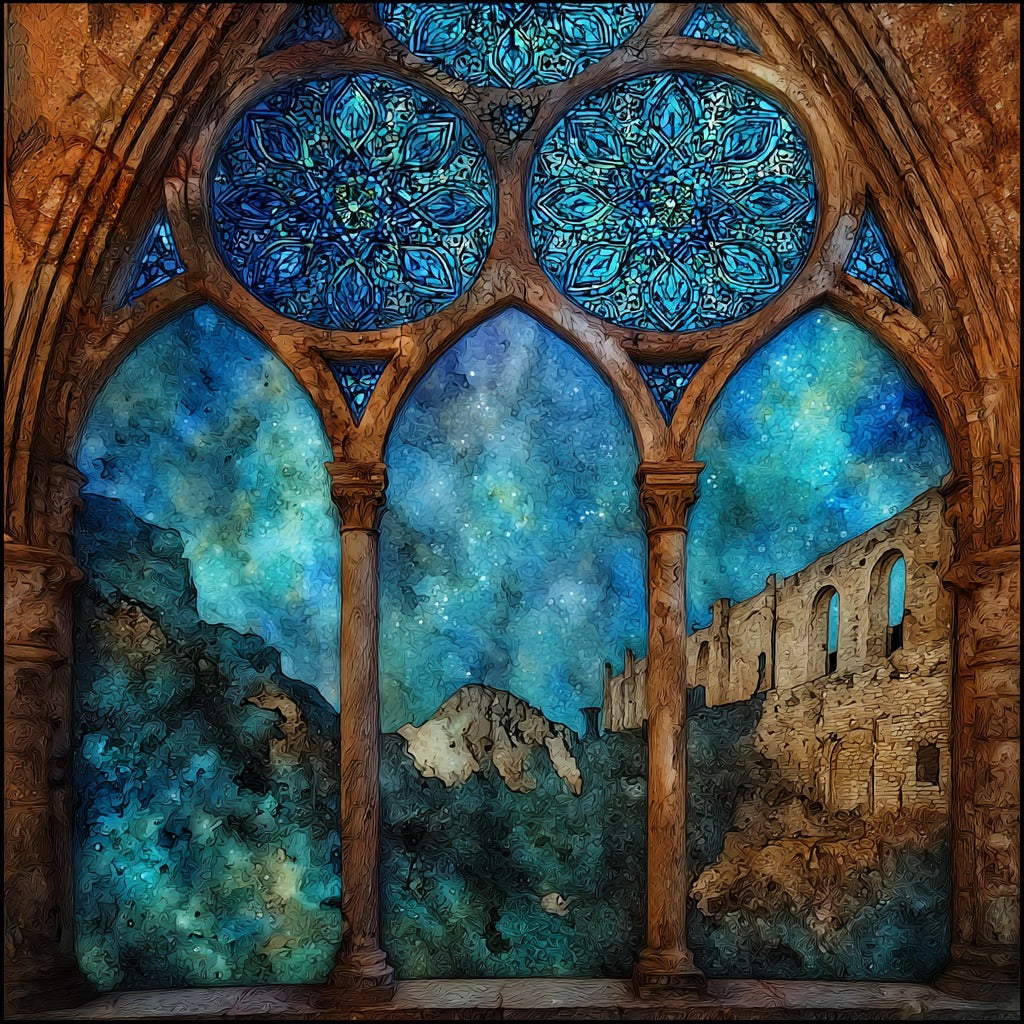 Avila Medieval Walls — ceramic art tile