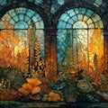 Atocha Station Tropical Garden Interior Light — ceramic art tile