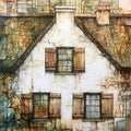 a whitewashed Cape Dutch — ceramic art tile