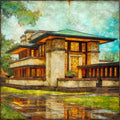 the Frank Lloyd Wright — ceramic art tile