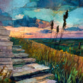 Konza Prairie Biological Station — ceramic art tile
