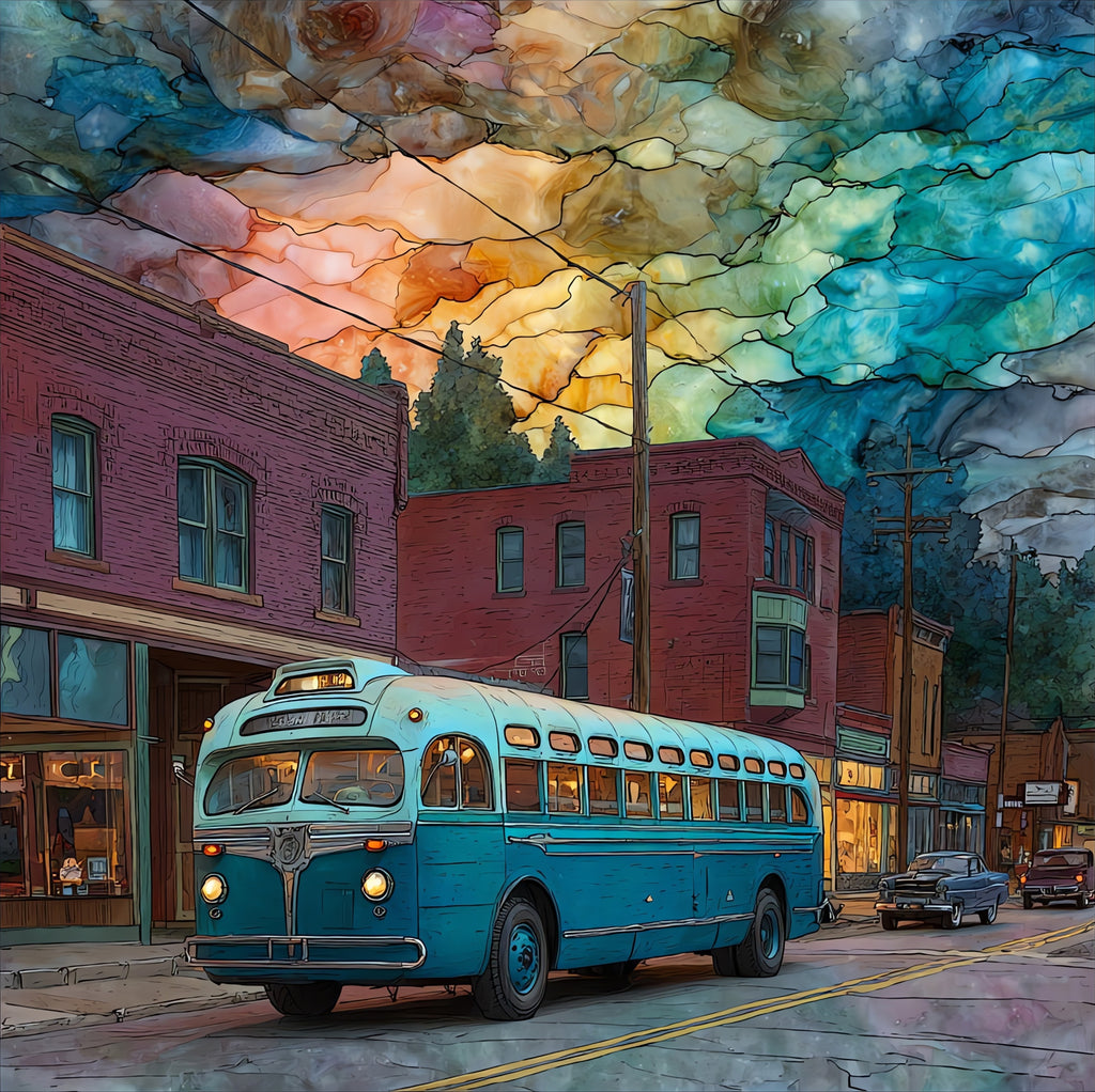 Hibbing Greyhound Bus Museum — ceramic art tile